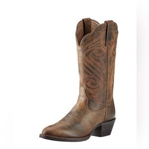 🔥NWT | Ariat Round Up R Toe Boots | Dark Toffee